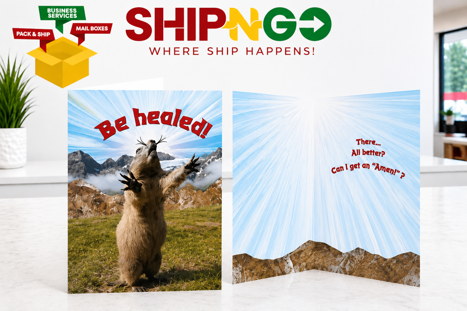Get Well Card - "Be Healed!"