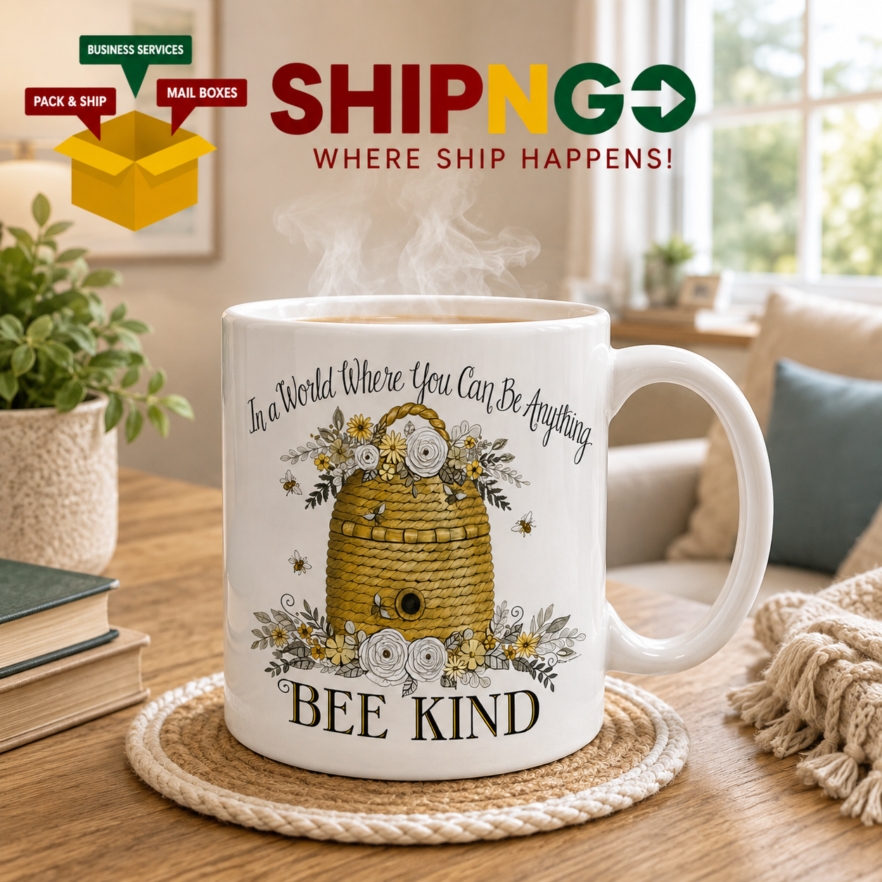 Gift Mug - "In A World Where You Be Anything Bee Kind"