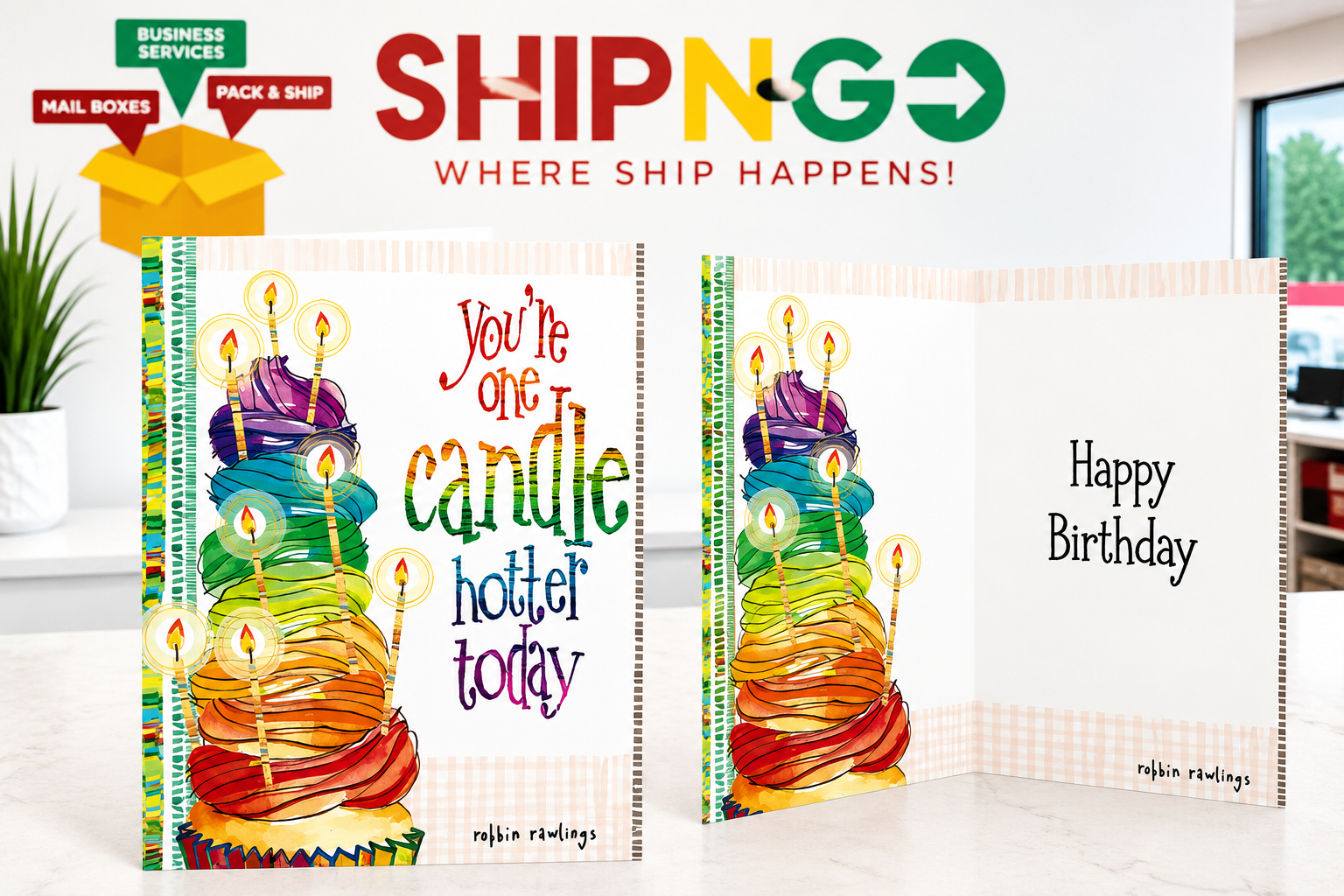 Birthday Card - "You're One Candle Hotter Today"