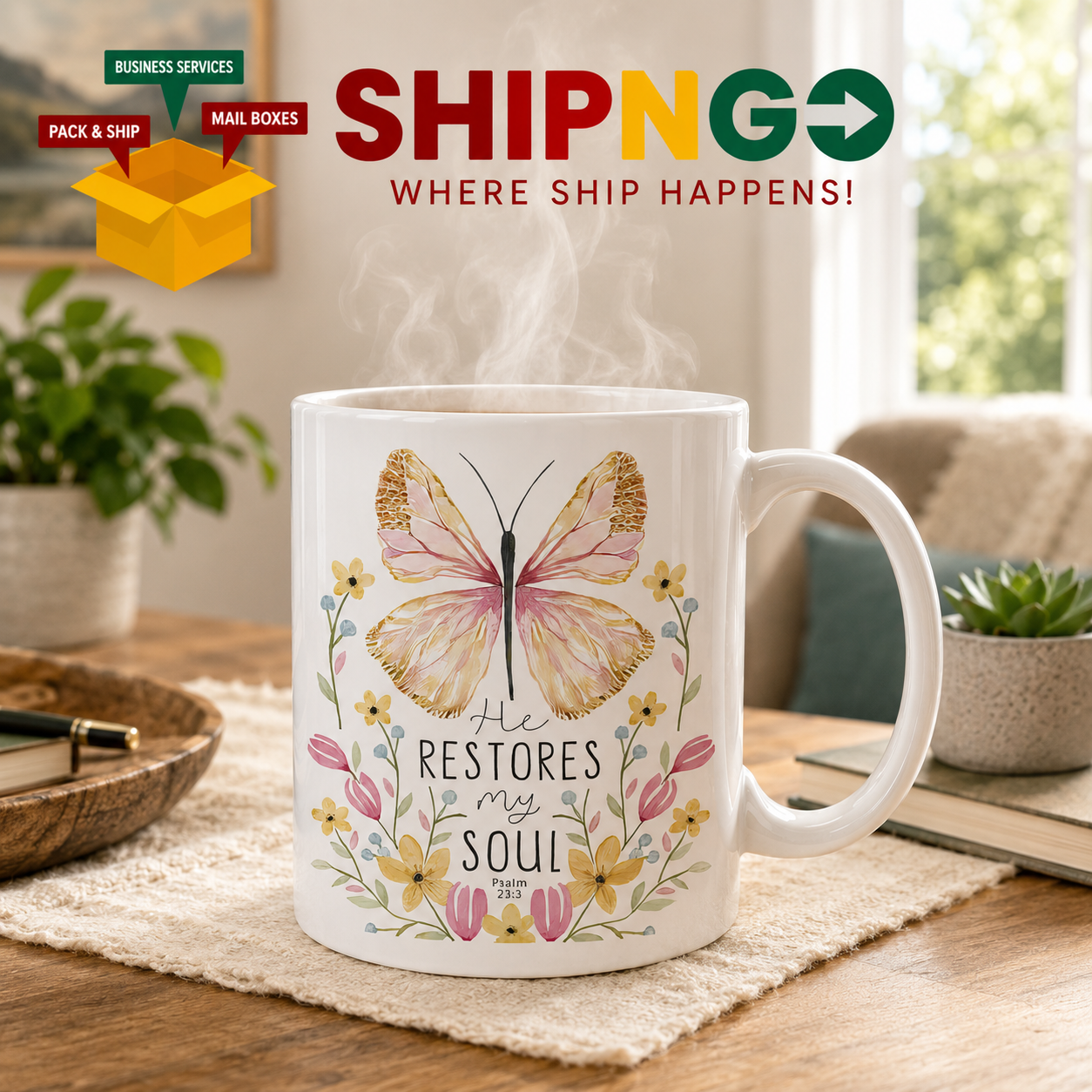 "He Restores My Soul" Gift Mug