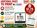 Additional Pages to Print- Color