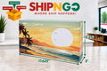 Large Decorative Shipping Box- Beach