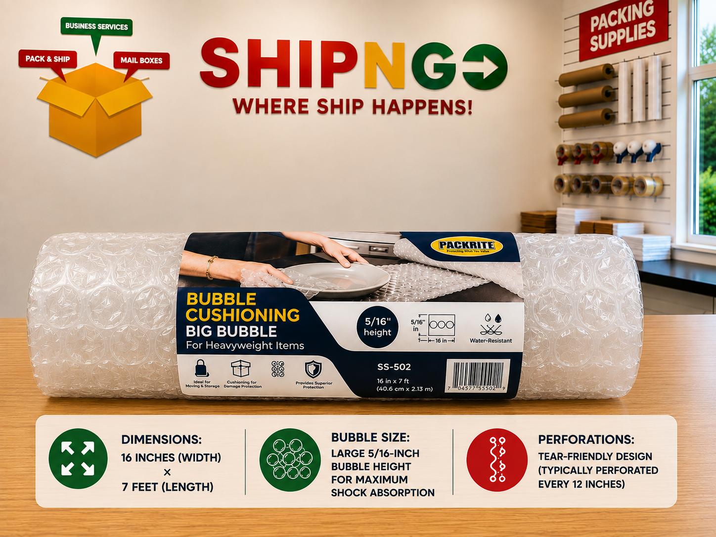 Big Bubble Wrap Mini Roll