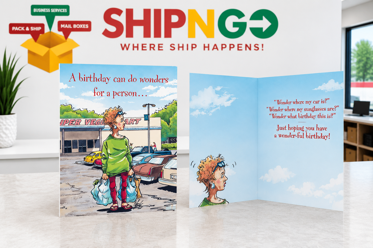 Birthday Card - "A Birthday can do wonders for a person..."