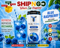 Tea Time: Blue Razz Kratom Seltzer