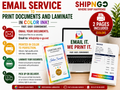 Email to Print & Laminate - Color (Includes 2 pages)