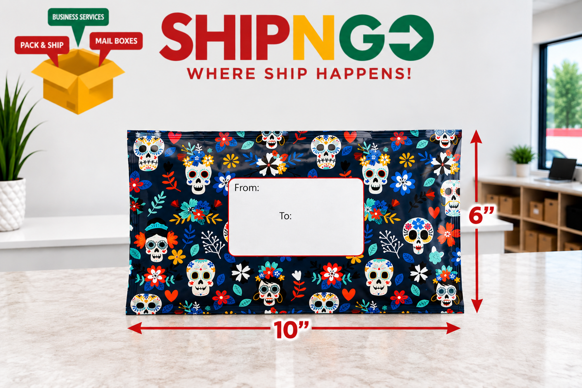 Decorative Bubble Mailer - Sugar Skulls