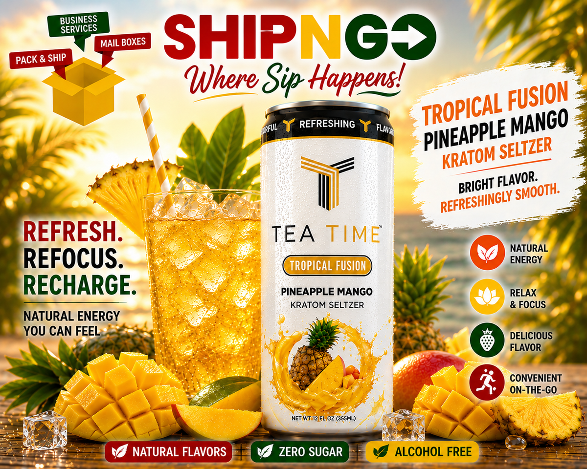 Tea Time: Tropical Fusion Kratom Seltzer