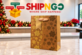Holiday Gold Gift Bag