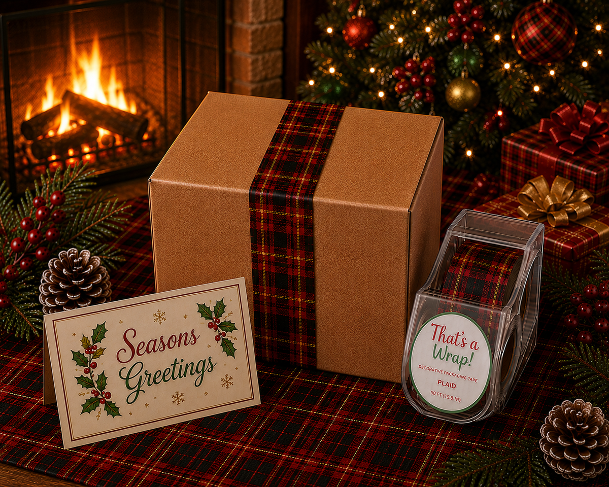 Holiday Decorative Packing Tape - Plaid