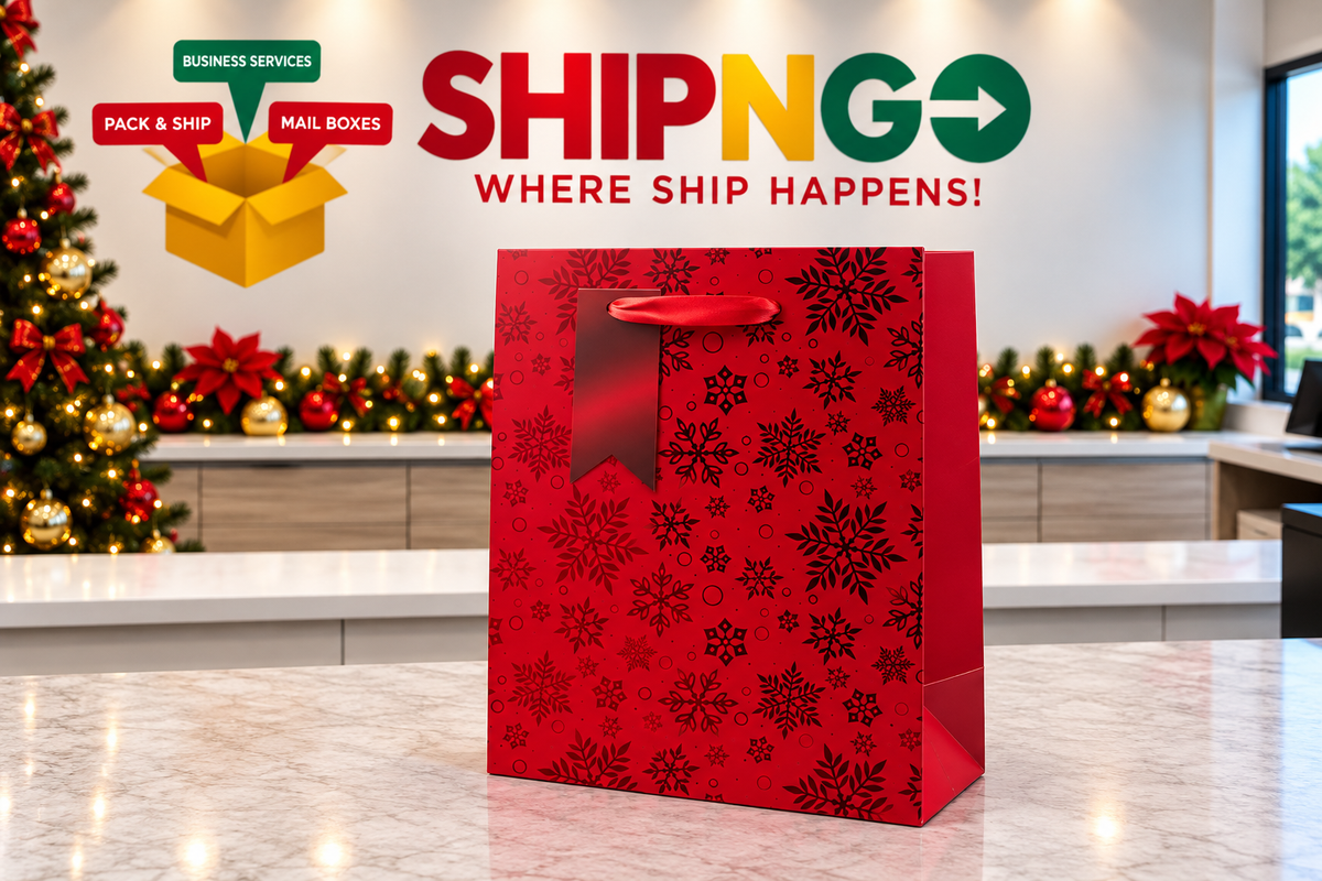 Holiday Red Gift Bag