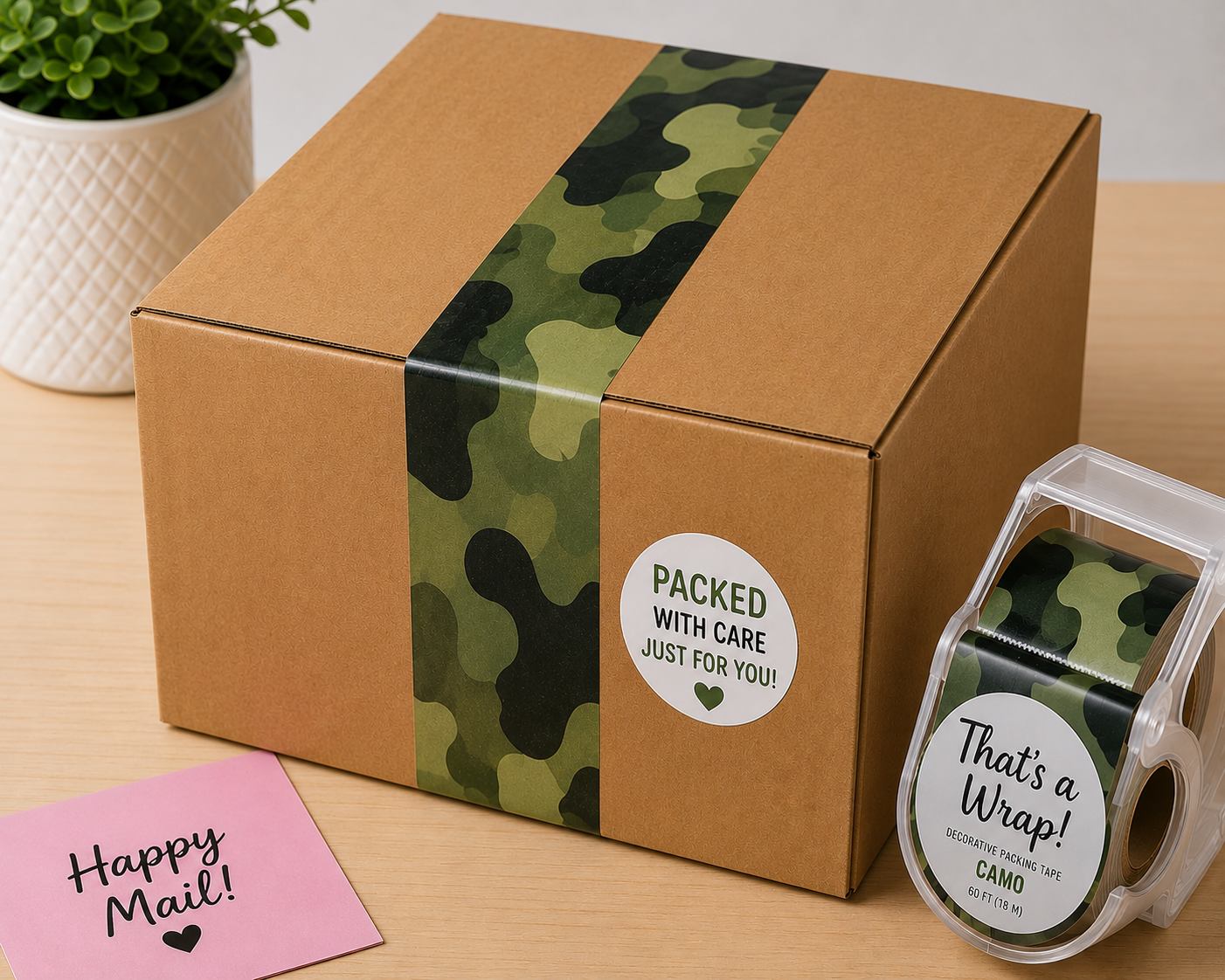 Decorative Packing Tape - Camo