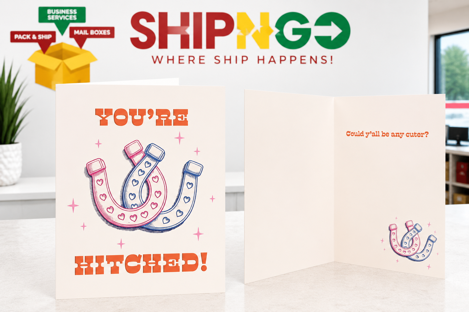 Wedding Card - "You're Hitched!"